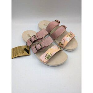 Spenco Total Support Sandals Womens Size 6.5 B Orchid Comfort Slide Tropical NEW